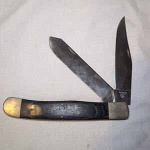 FROST CUTLERY Huge Display/ Sample 8.5" Folding Dual Blade Knife Green Handle